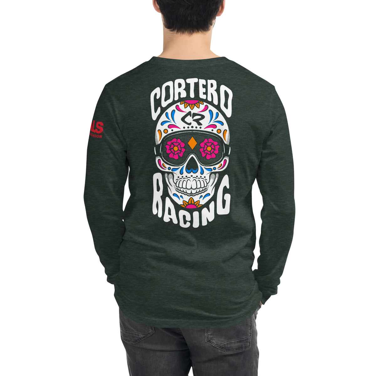 Unisex Sugar Skull Long Sleeve Tee