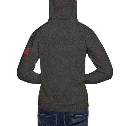 Sudadera con capucha unisex con calavera y casco