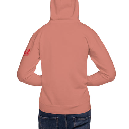 Sudadera con capucha unisex con calavera y casco