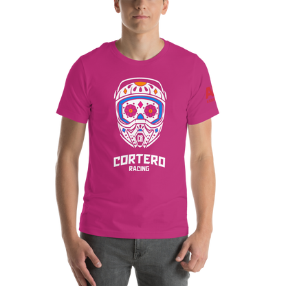 Camiseta unisex “Cortero Racing” Helmet Skull 100% algodón premium 