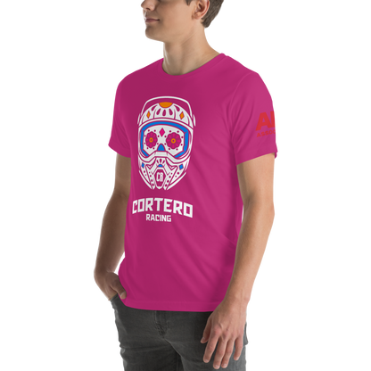 Camiseta unisex “Cortero Racing” Helmet Skull 100% algodón premium 