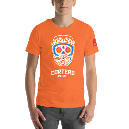 Camiseta unisex “Cortero Racing” Helmet Skull 100% algodón premium 