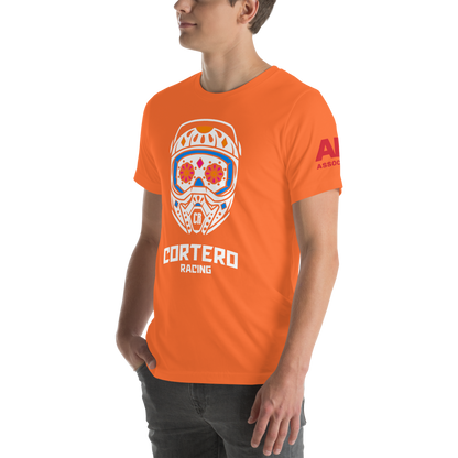 Camiseta unisex “Cortero Racing” Helmet Skull 100% algodón premium 