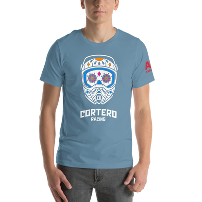 Camiseta unisex “Cortero Racing” Helmet Skull 100% algodón premium 