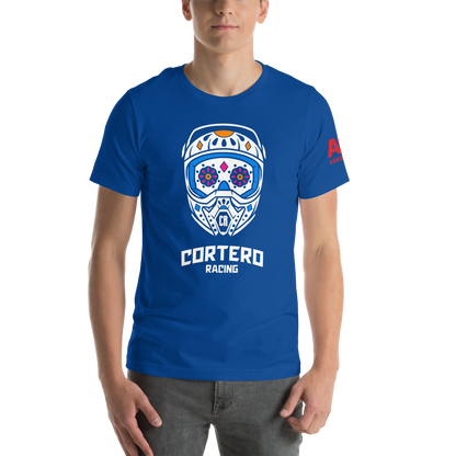 Camiseta unisex “Cortero Racing” Helmet Skull 100% algodón premium 